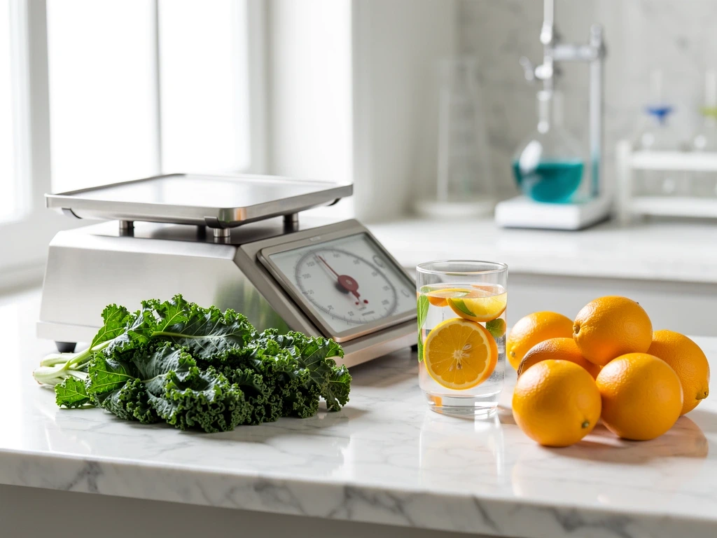 Verifying nutritional ingredients in a professional kitchen